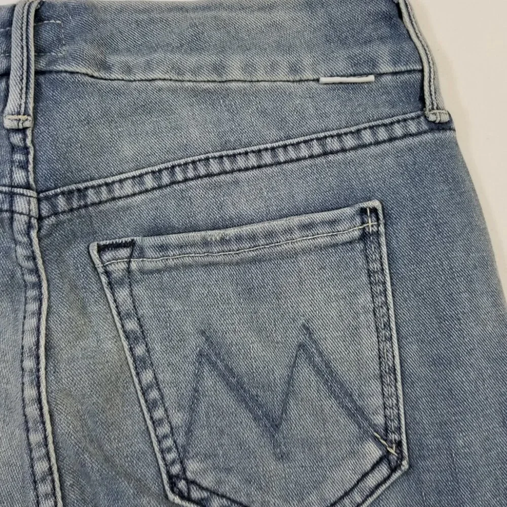 NWT‎ Mother Denim Looker Ankle Fray Stretch Skinny Jeans When Sparks Fly Size 24
